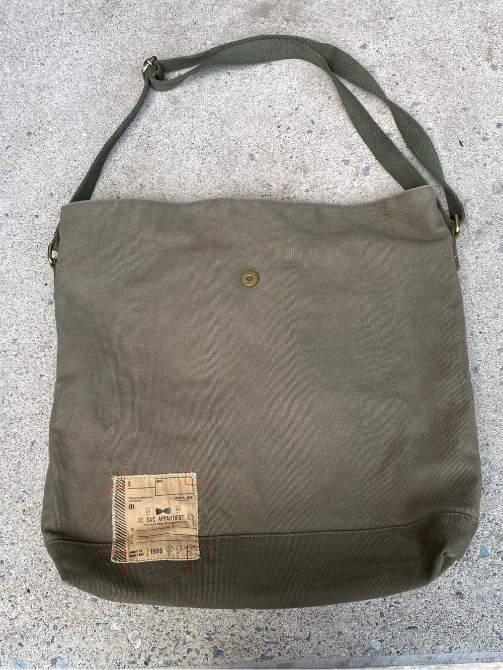 1989 Vintage Military Shoulder Bag